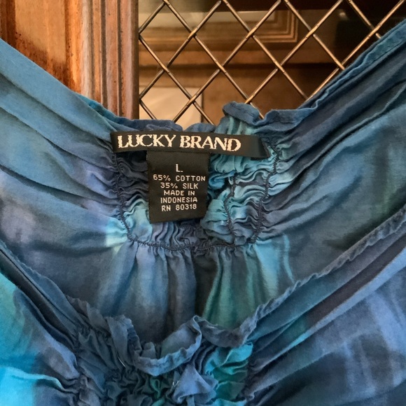 Lucky Brand Blue and Teal Dress - Picture 3 of 3